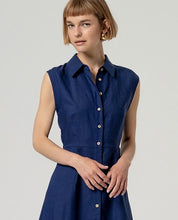 SURKANA - abito camicia nape - BLUE MARINO