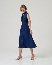 SURKANA - abito camicia nape - BLUE MARINO