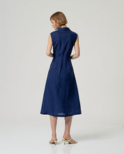 SURKANA - abito camicia nape - BLUE MARINO