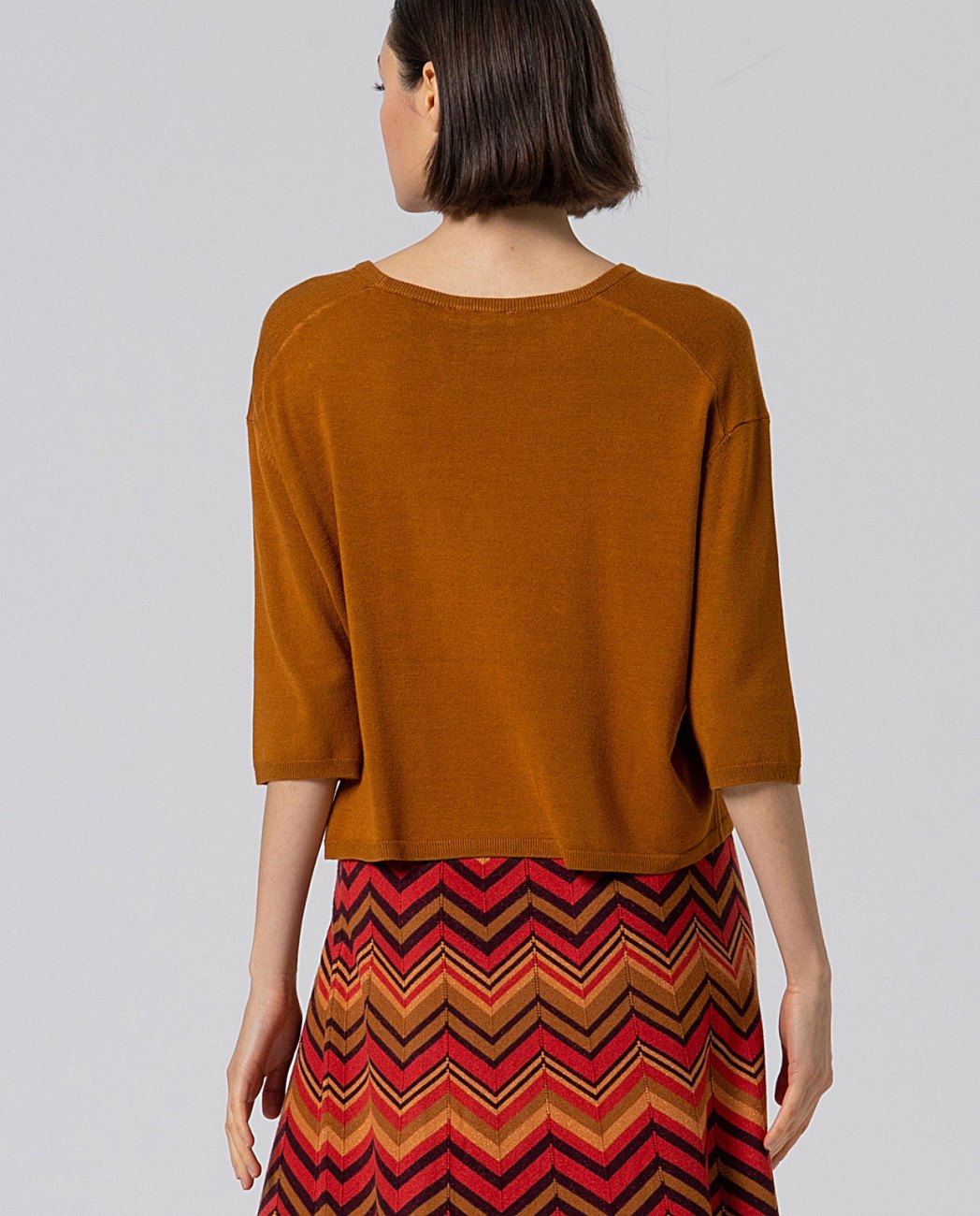 SURKANA - maglia manica 3\4 - OCRE