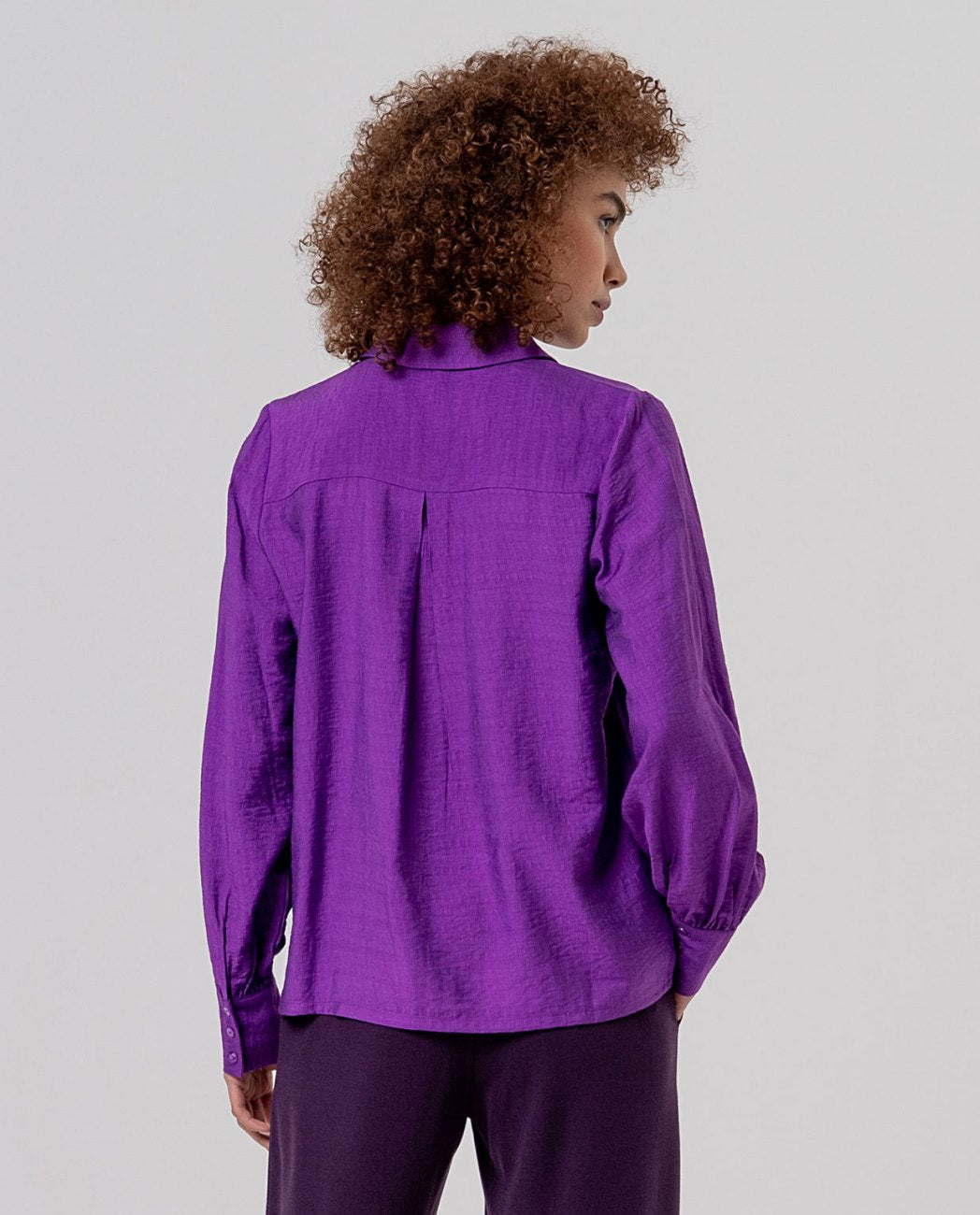 SURKANA - camicia splle a sbuffo - PORPORA