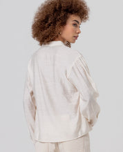 SURKANA - blusa oversize scollo v - CRUDO