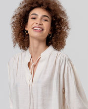 SURKANA - blusa oversize scollo v - CRUDO