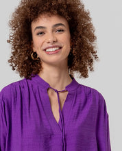 SURKANA - blusa oversize scollo v - PORPORA