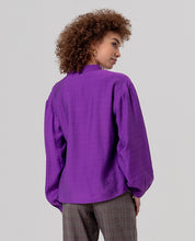 SURKANA - blusa oversize scollo v - PORPORA