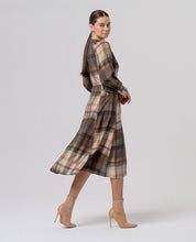 SURKANA - abito madras scollo v - LIGHT CAME