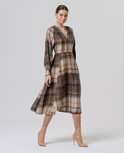 SURKANA - abito madras scollo v - LIGHT CAME