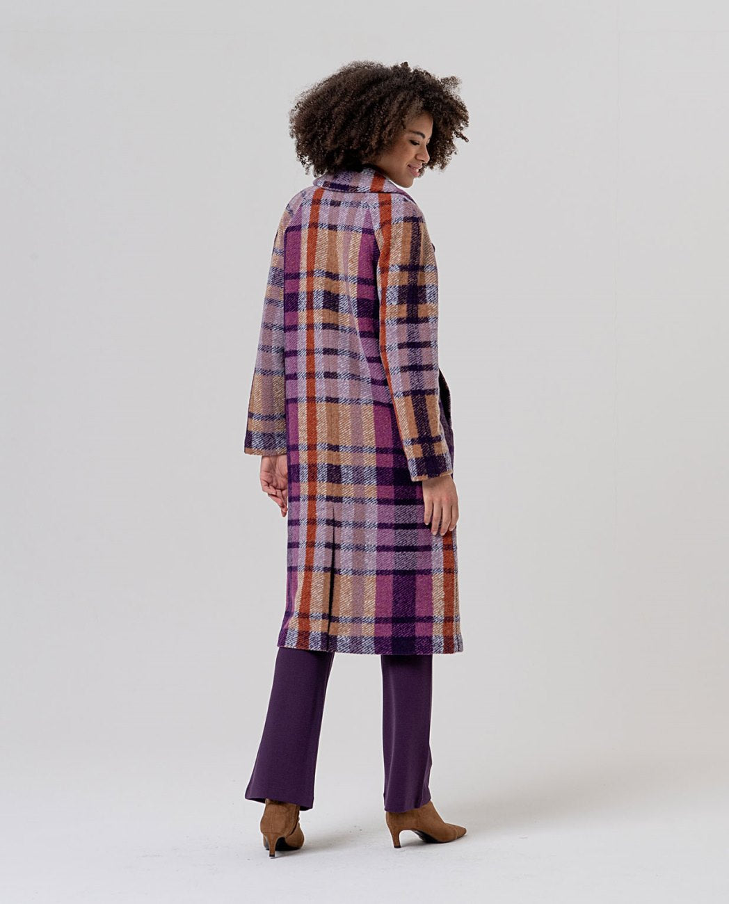 SURKANA - cappotto lungo madras - COLORS