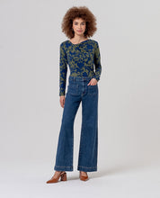Surkana jeans a gamba ampia indigo