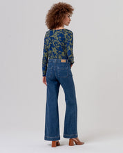 Surkana jeans a gamba ampia indigo