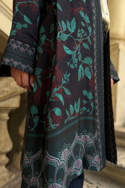 WU-SIDE - kimono viscosa mid - BLUE VERDE