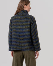 SURKANA - cappotto corto texture pied-de-poule bicolore - VERDE
