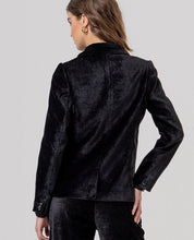Surkana blazer in velluto nero