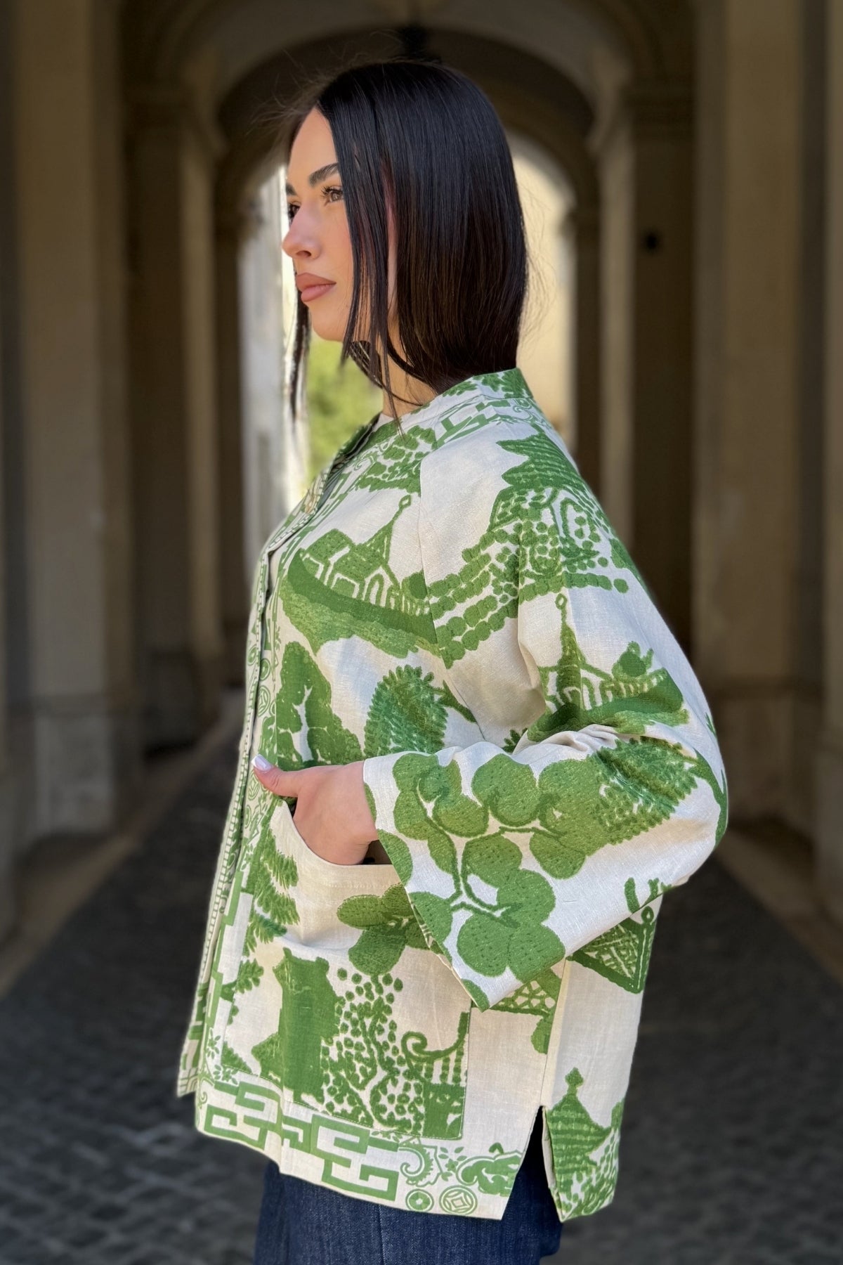 one-hundred-stars-1 - summer jacket - GIANT WILLOW GREEN
