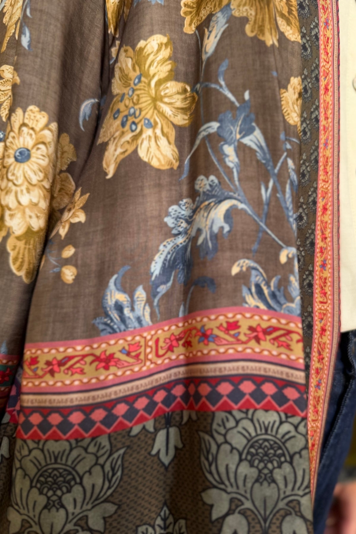 WU-SIDE - giacca kimono viscosa - MILITARE TABACCO