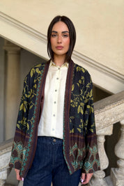 WU-SIDE - giacca bomber viscosa - MORO GIALLO