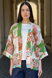 one-hundred-stars-1 - giacca kimono - KITSCH BOUQUET GREEN