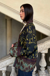 WU-SIDE - giacca bomber viscosa - MORO GIALLO