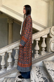 WU-SIDE - kimono viscosa - RUGGINE