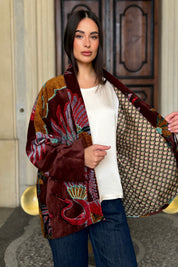 one-hundred-stars-1 - giacca kimono velluto - CRANE BROWN