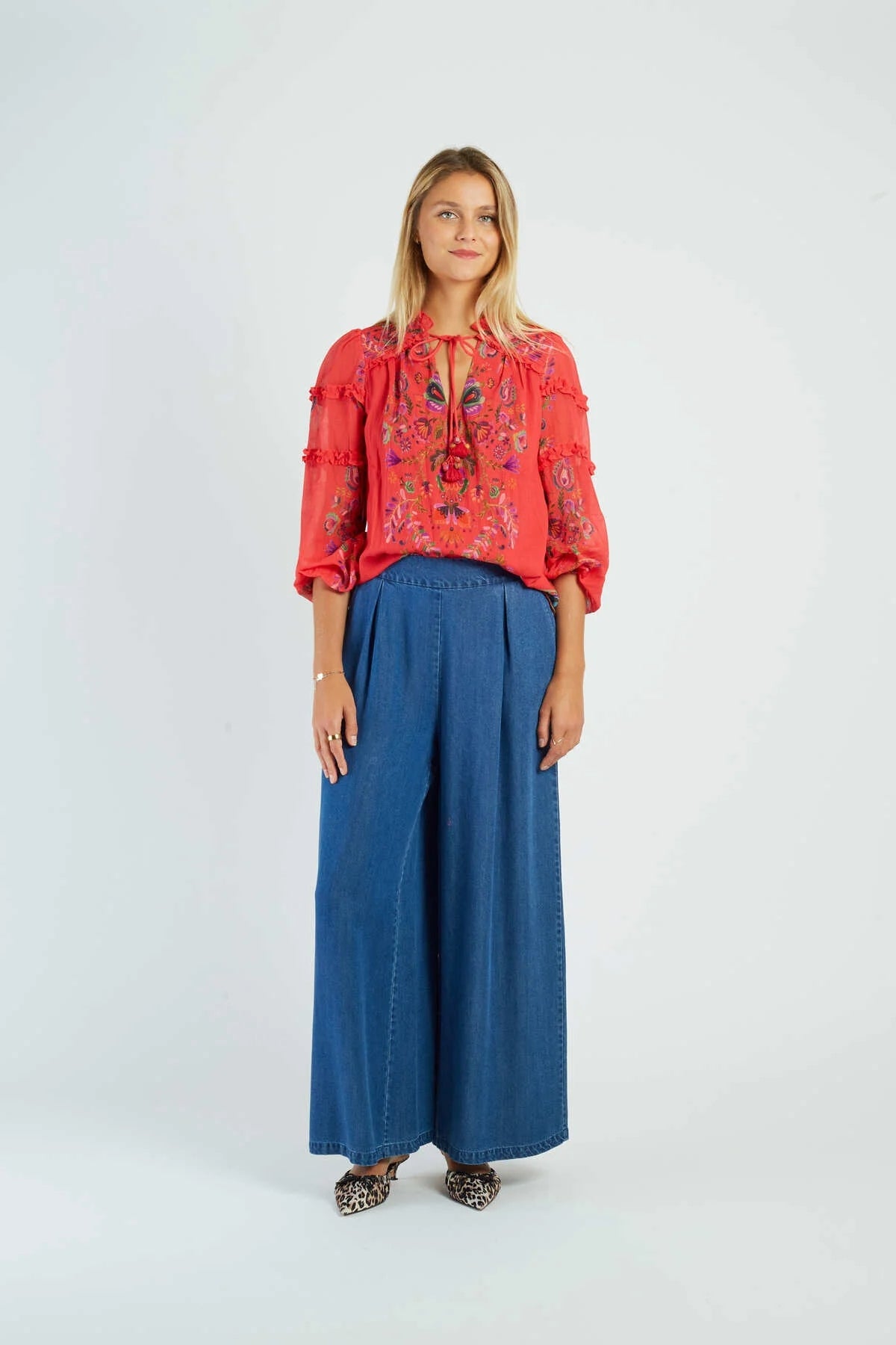 DERHY - blouse alicante - CORAL