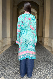 WU-SIDE - kimono viscosa lungo sfoderato - TIFFANY