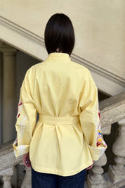 MOCHY - giacca ricamo mochy - GIALLO