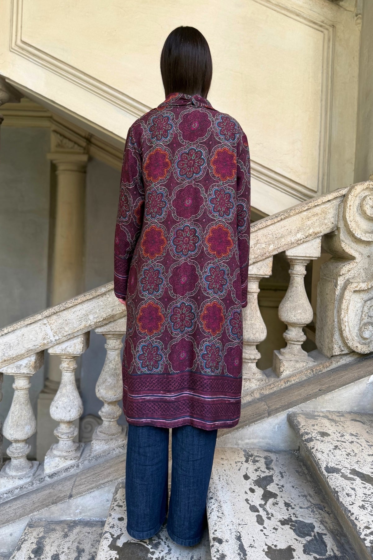 WU-SIDE - kimono viscosa mid - AMARENA