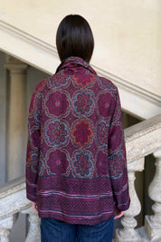 WU-SIDE - giacca kimono viscosa - AMARENA