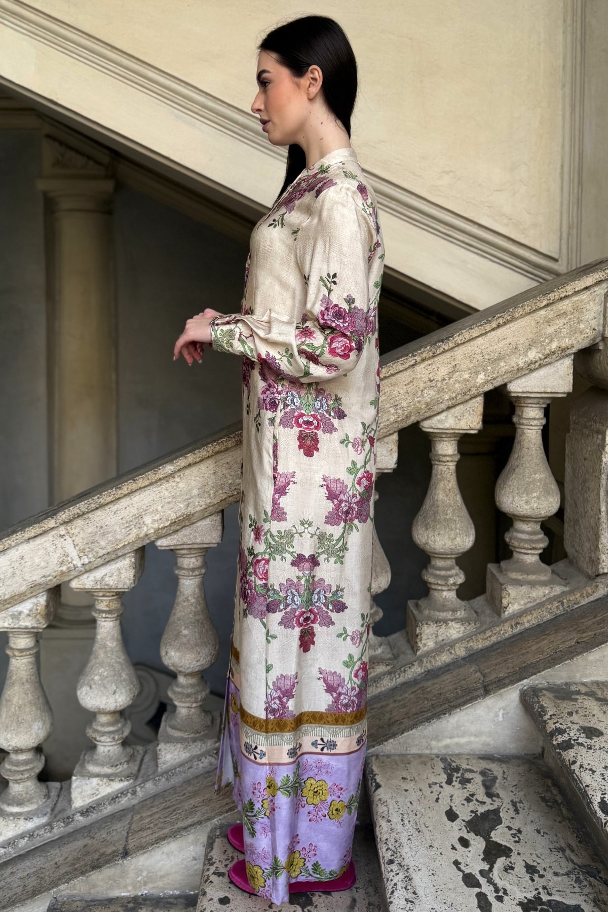 WU-SIDE - abito chemisier viscosa - BURRO