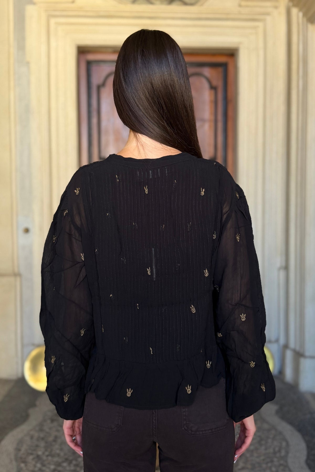 MAISON HOTEL - blusa caterine - BLACKOUT