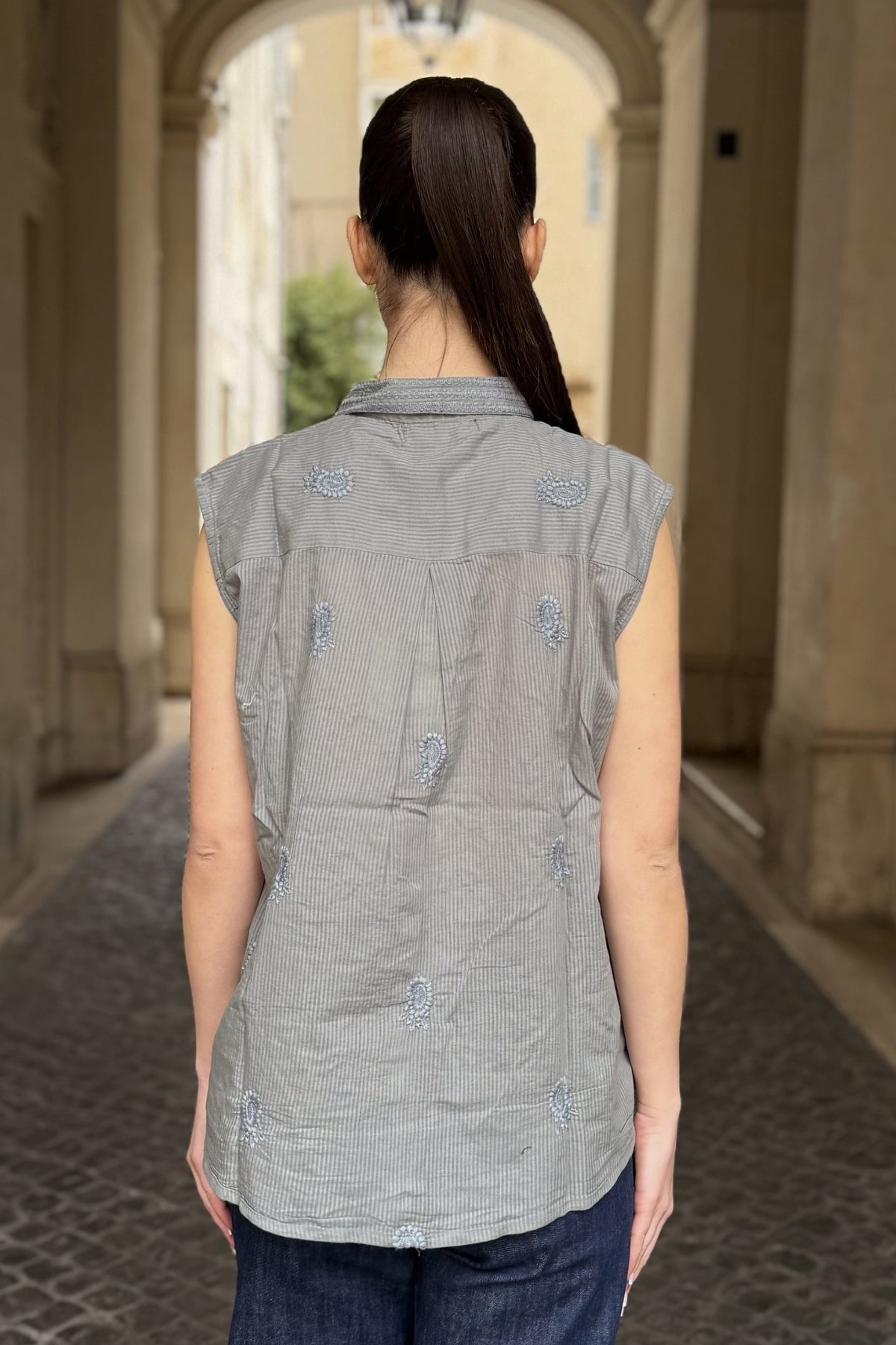 MAISON HOTEL - blusa lee - TEAL