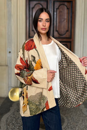 one-hundred-stars-1 - giacca kimono velluto - NASTURPIUM FAWN