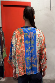 one-hundred-stars-1 - giacca kimono - RIBBONS COBALT