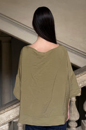 ARTEFILIA-MILANO - blusa marea scollo v - EGITTO