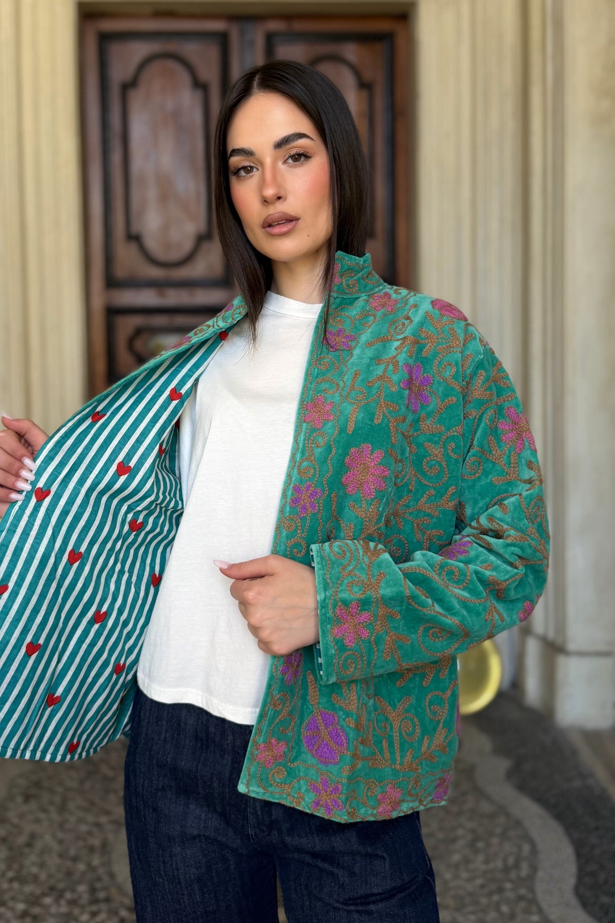 FABRICE PARIS - giacca kimono moucheron - 44