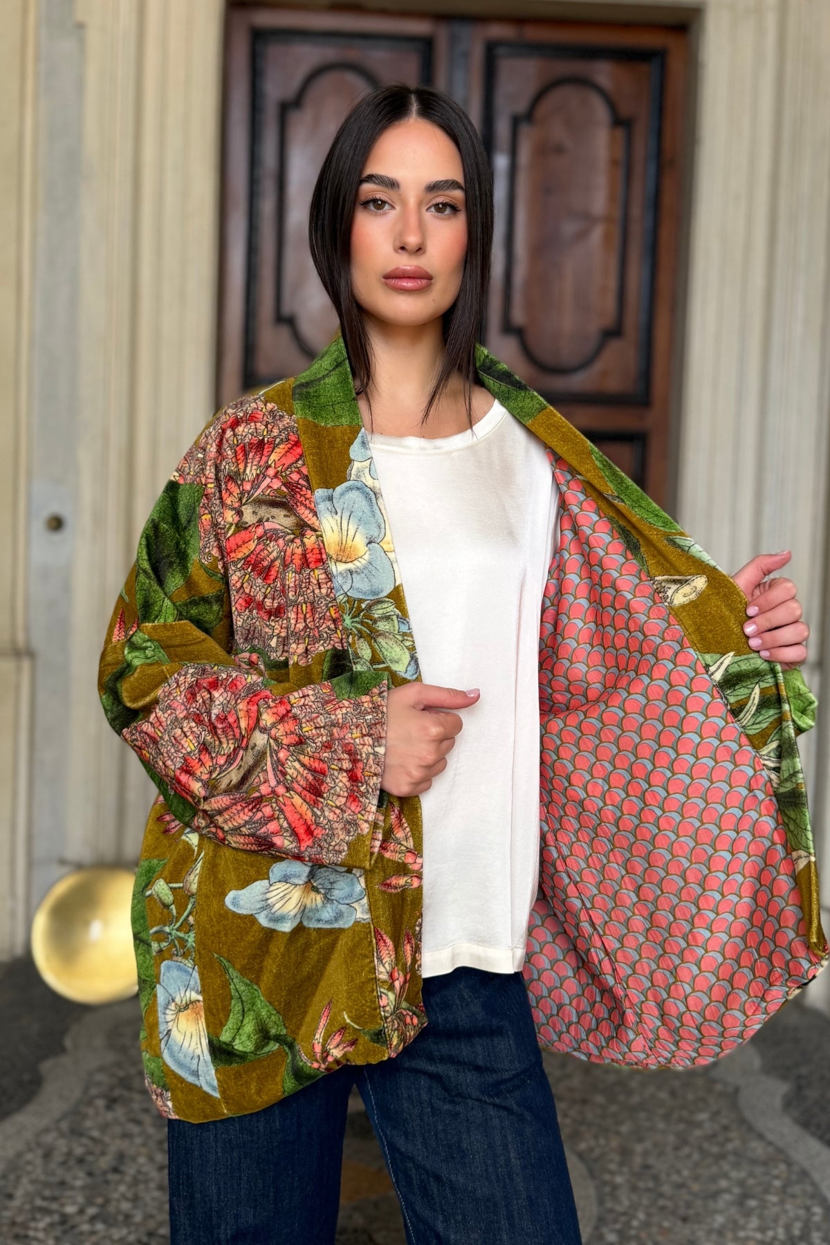 one-hundred-stars-1 - giacca kimono velluto - RHODOLEIA GOLD