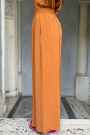 ARTEFILIA-MILANO - pantalone marea viscosa - RUM