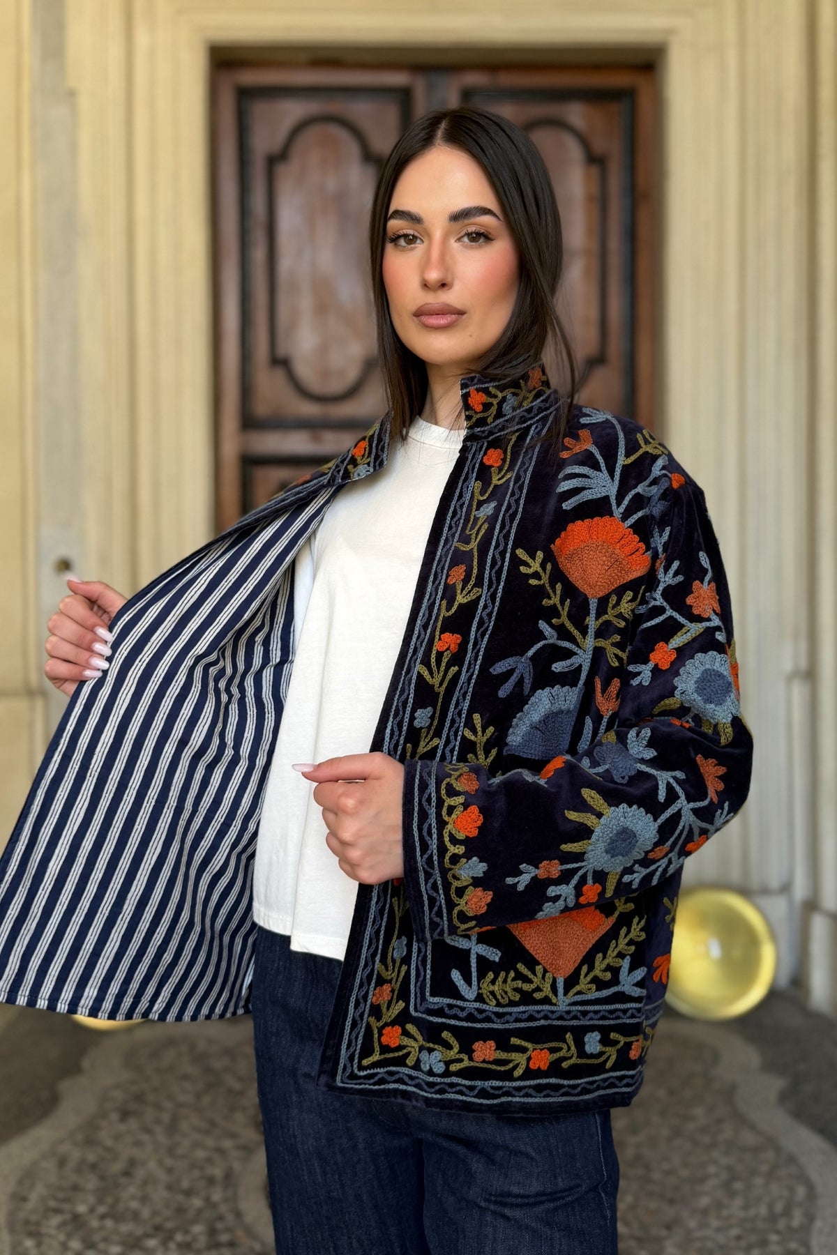 FABRICE PARIS - giacca kimono moucheron - 55