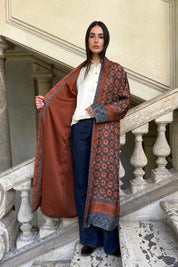 WU-SIDE - kimono viscosa - RUGGINE