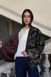 WU-SIDE - giacca bomber viscosa - MORO GIALLO