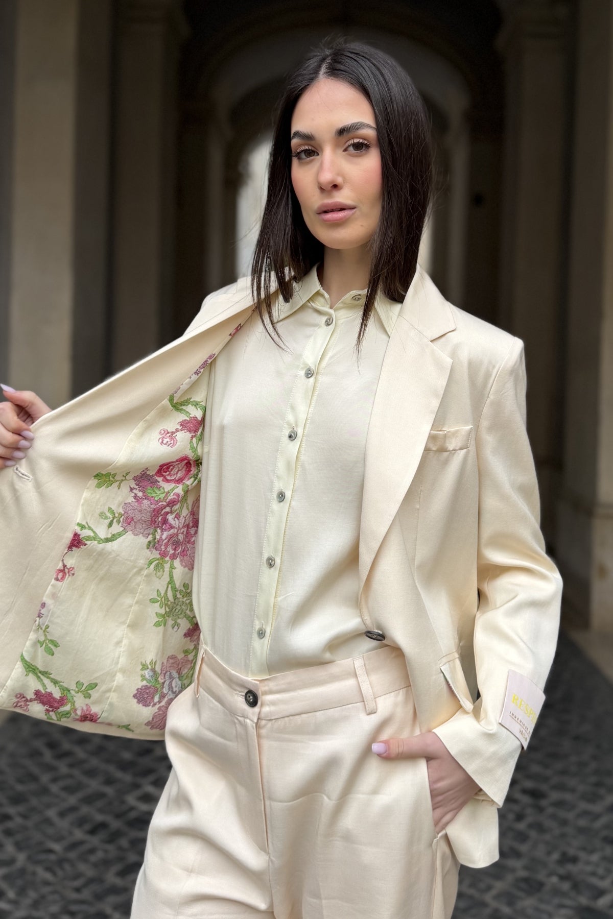 WU-SIDE - giacca blazer - AVORIO