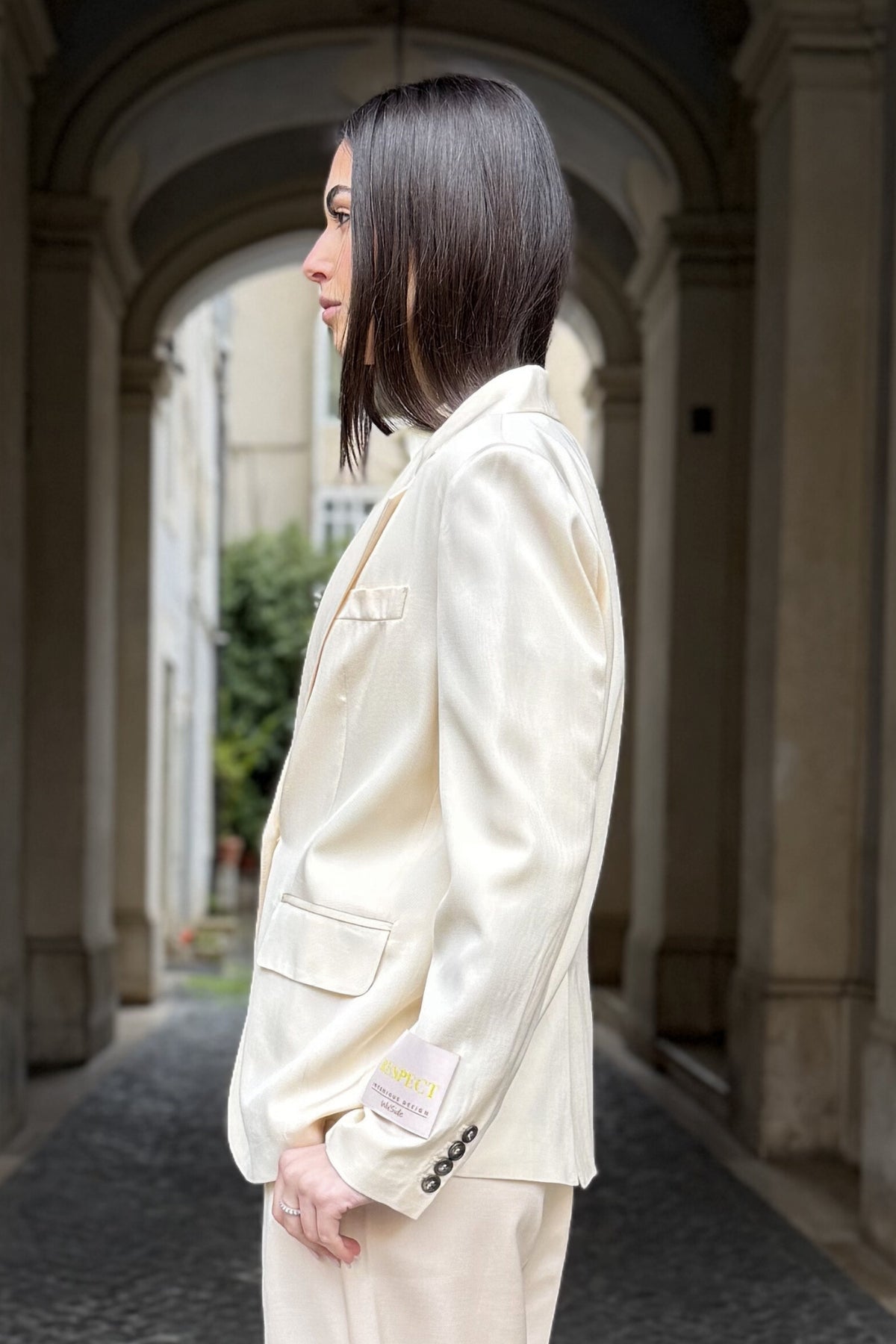 WU-SIDE - giacca blazer - AVORIO