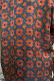 WU-SIDE - giacca kimono viscosa - RUGGINE