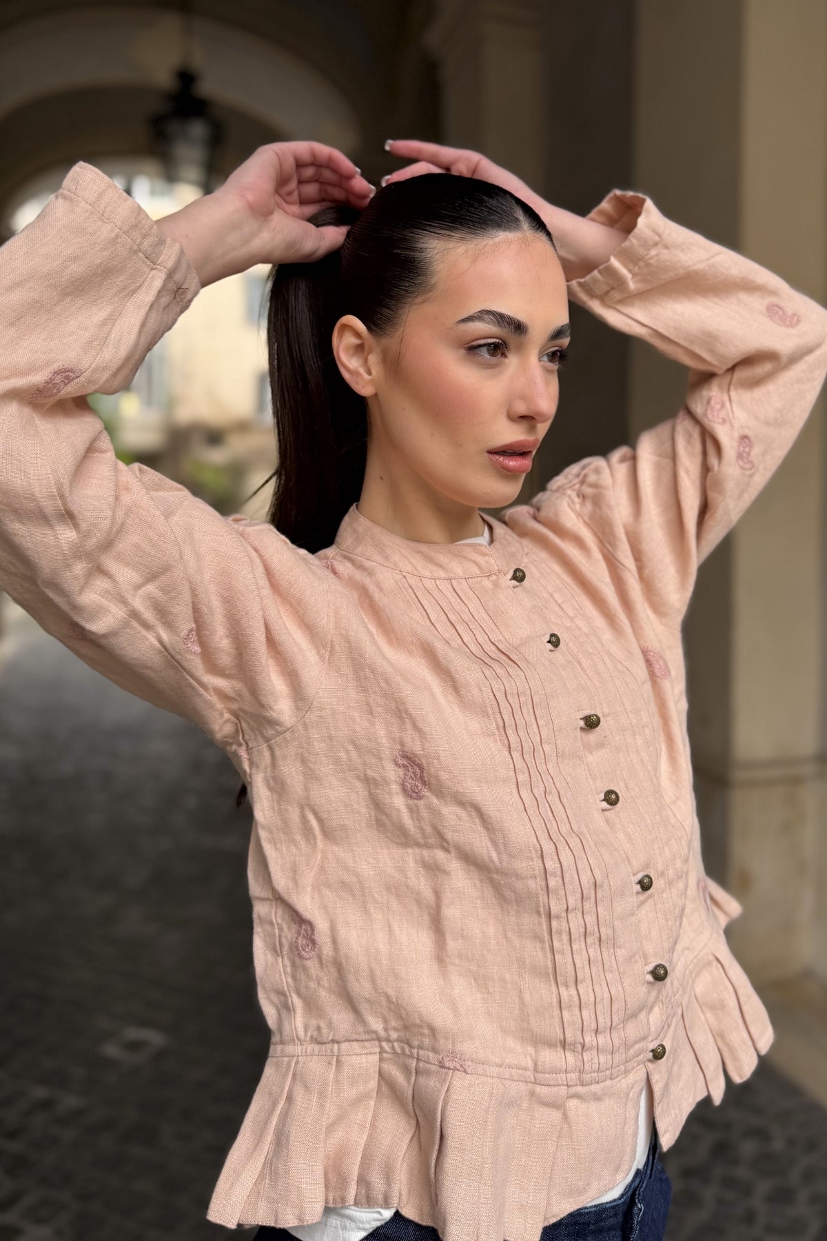 MAISON HOTEL - giacca edgard - ANTIQUE BLUSH