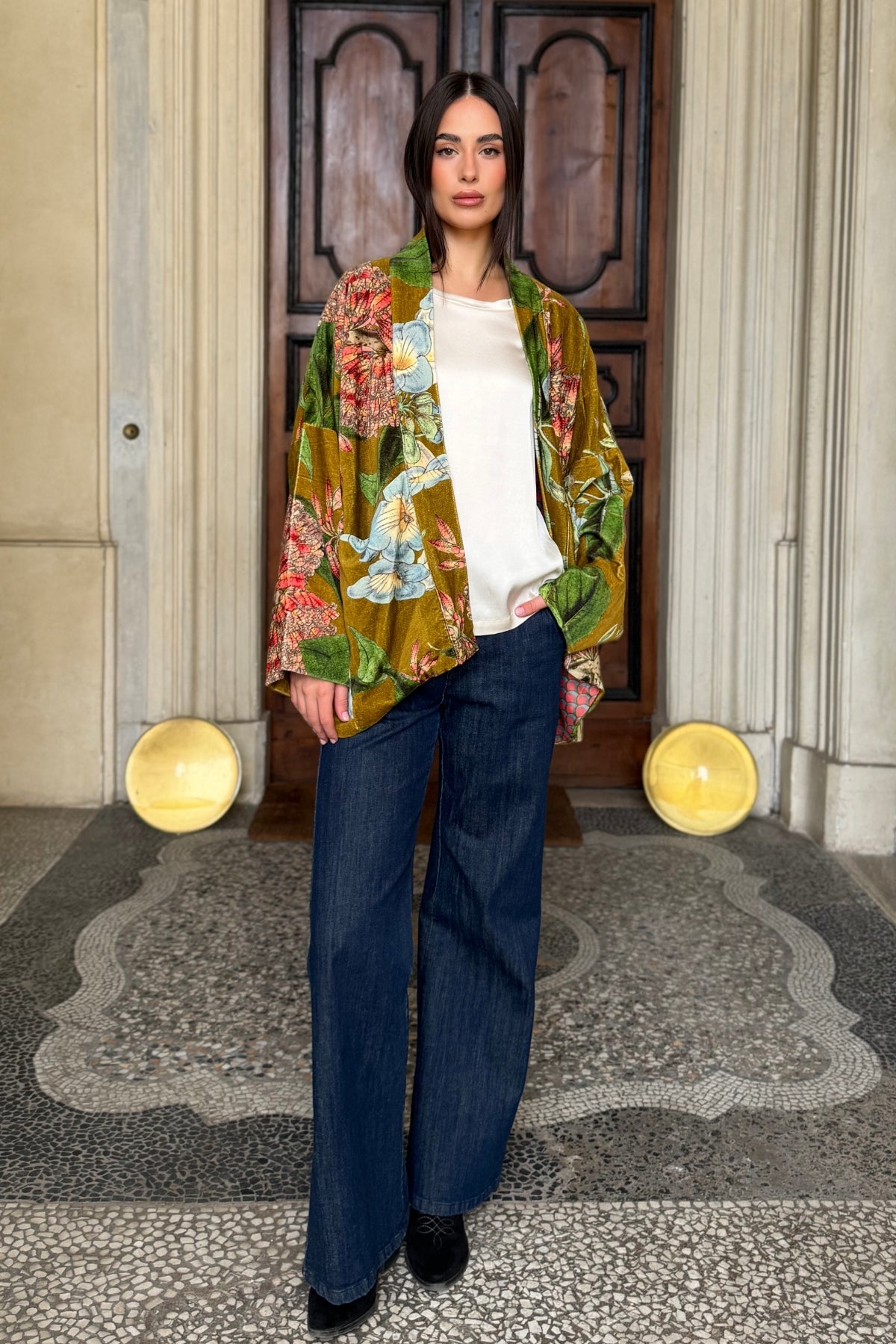 one-hundred-stars-1 - giacca kimono velluto - RHODOLEIA GOLD