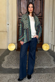 one-hundred-stars-1 - giacca kimono velluto - AMULET EMERALD