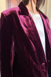 WU-SIDE - giacca blazer viscosa - BORDEAUX
