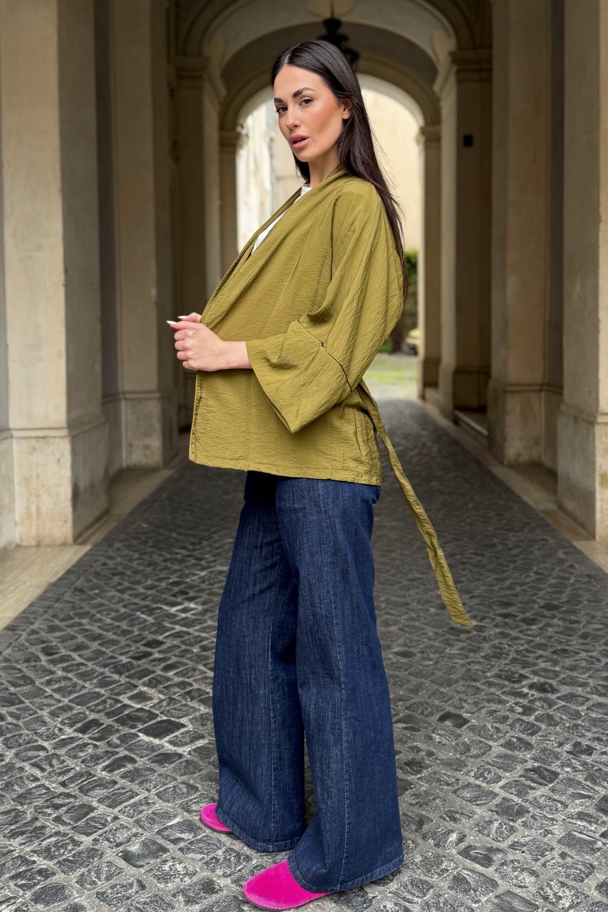 ARTEFILIA-MILANO - kimono marea - JUNIPER