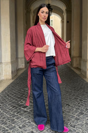 ARTEFILIA-MILANO - kimono marea - CABERNET